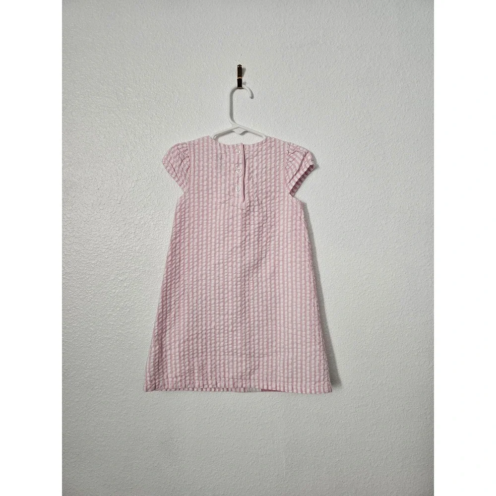 Bunny Rabbit Easter Pink and White Dress Toddler Size‎ 4
